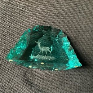 Glass Deer Woodland Decor